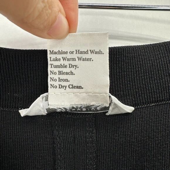 Misook Cropped Pull-on Pants Size XS Black Knit Cuffed Preppy Quiet Luxury City - Picture 10 of 11